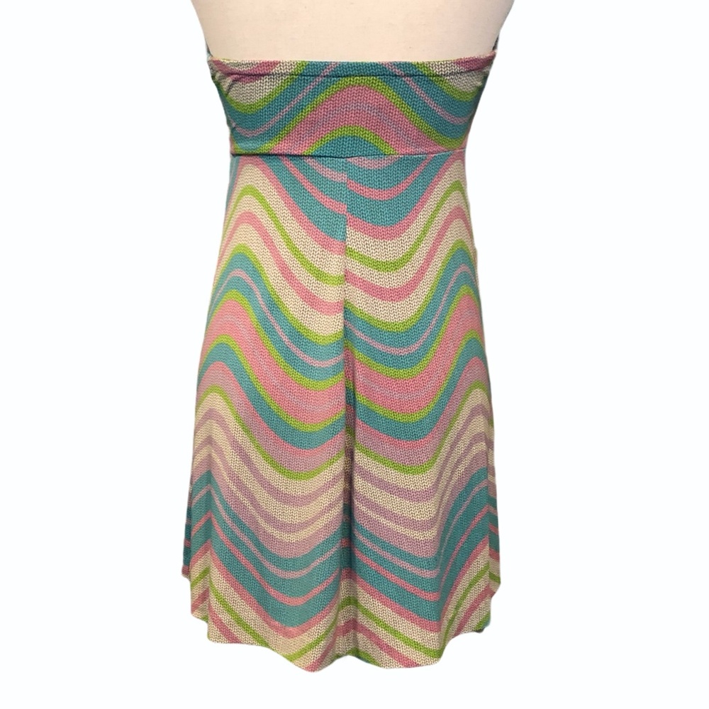 Veronica M Multicolor Wave Design Sleeveless Stra… - image 2